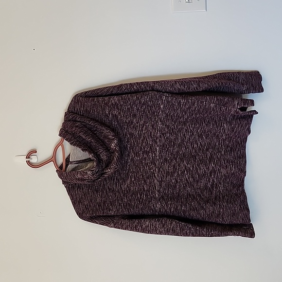 Carhartt purple marle kangaroo pocket hoodie thumb holes size XS - Picture 4 of 7